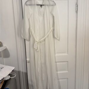 ASOS White Sheer Swim Coverup